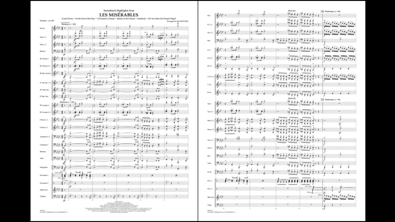 レ・ミゼラブル」よりサウンドトラック・ハイライツ（6曲メドレー