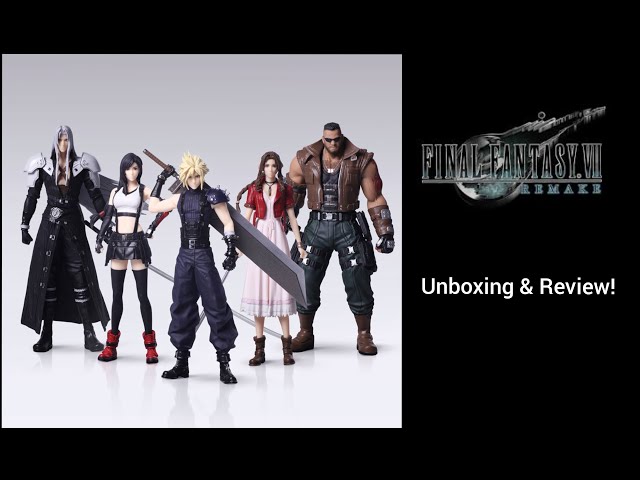 Final Fantasy VII Remake Trading Arts Figures Set of 5 Unboxing
