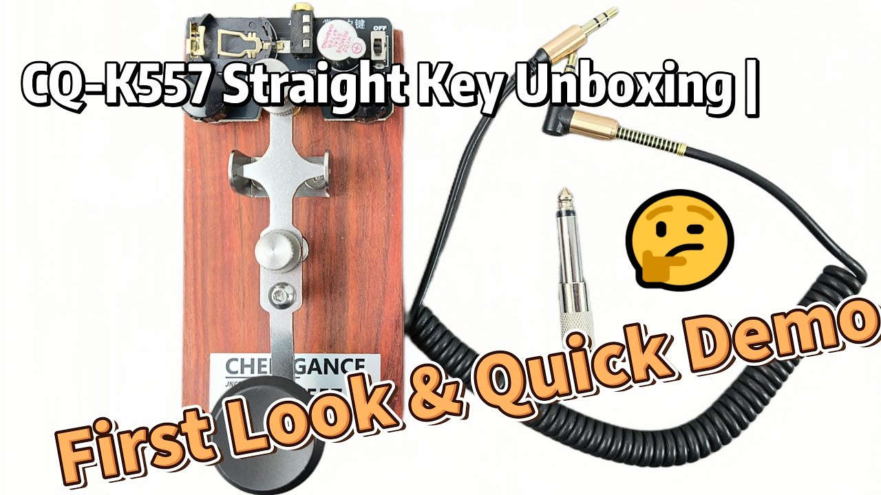 CQ-K553 STRAIGHT KEYS CHROME HARDWARE CW SHORT WAVE MORSE CODE