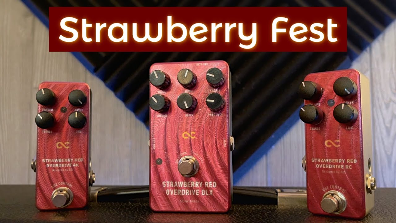 One Control STRAWBERRY RED OVERDRIVE DLX Limited BJFE Style【限定