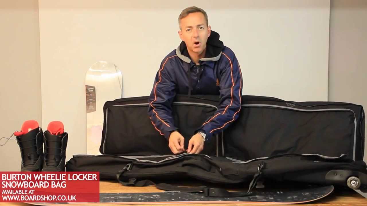 Burton Wheelie Locker snowboard bag review - YouTube
