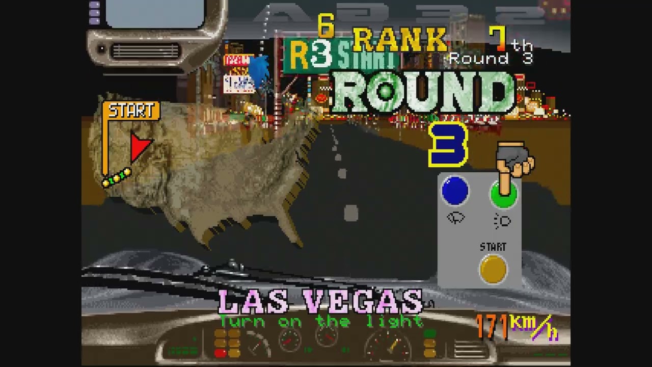 レトロ FLゲーム】バンビーノ レースンチェイス 犯人追跡 逃走車