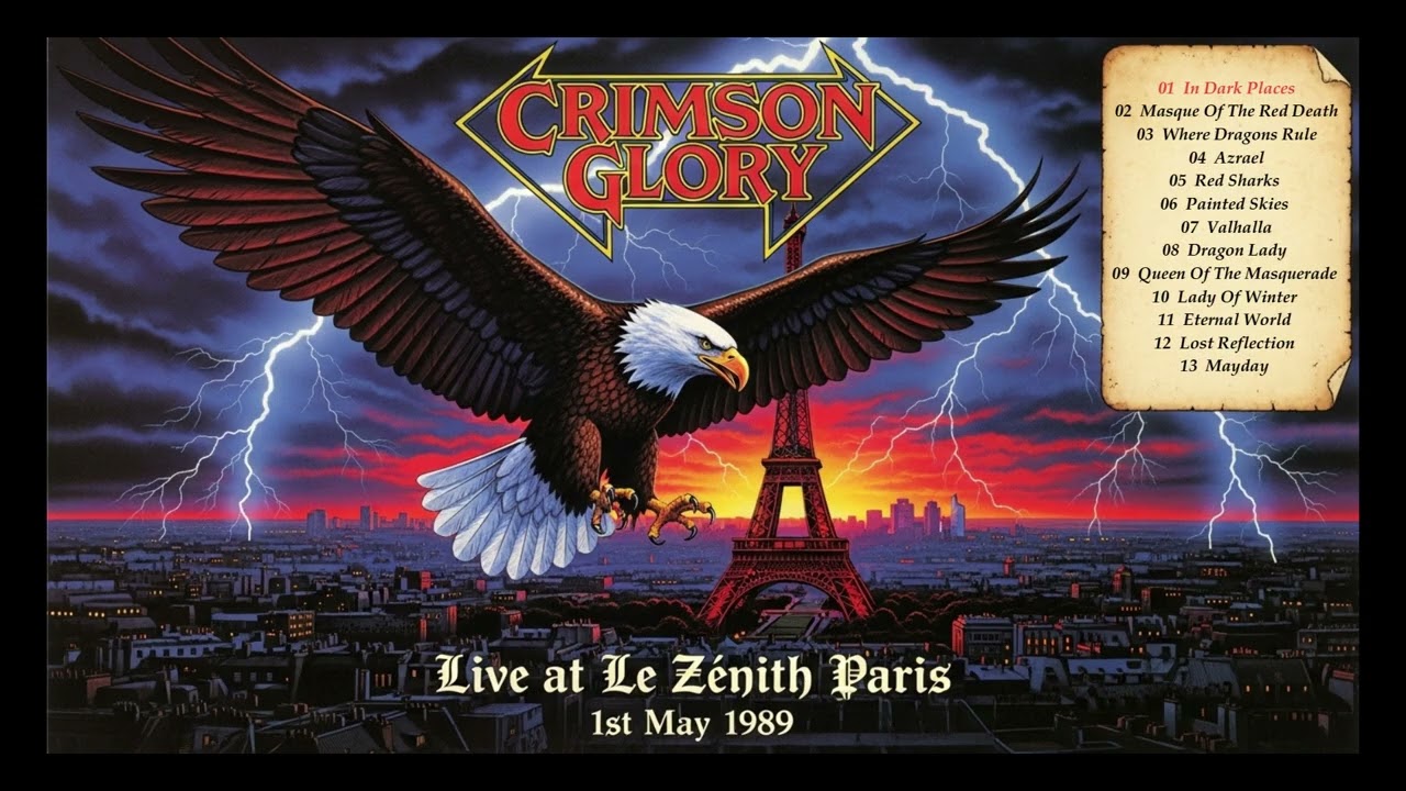 Crimson Glory - Live at Le Zenith, Paris. 1st May (1989) Full Show