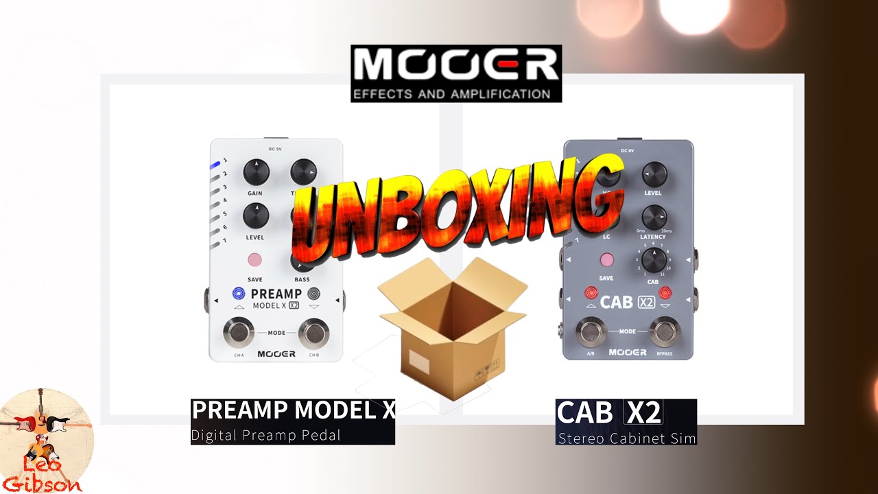 MOOER PREAMP Model X and CAB X2: UNBOXING! - YouTube