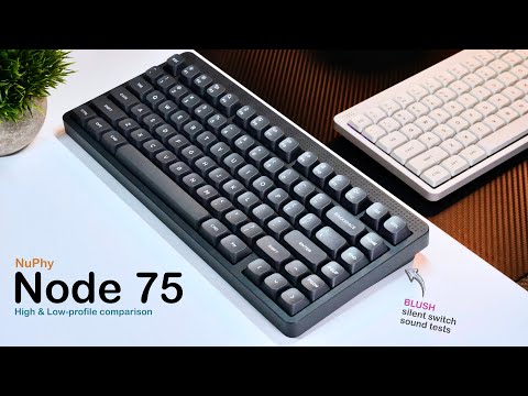 NuPhy Node 75 ロープロファイル 静音スイッチ NuPhy_Node_75_Low-