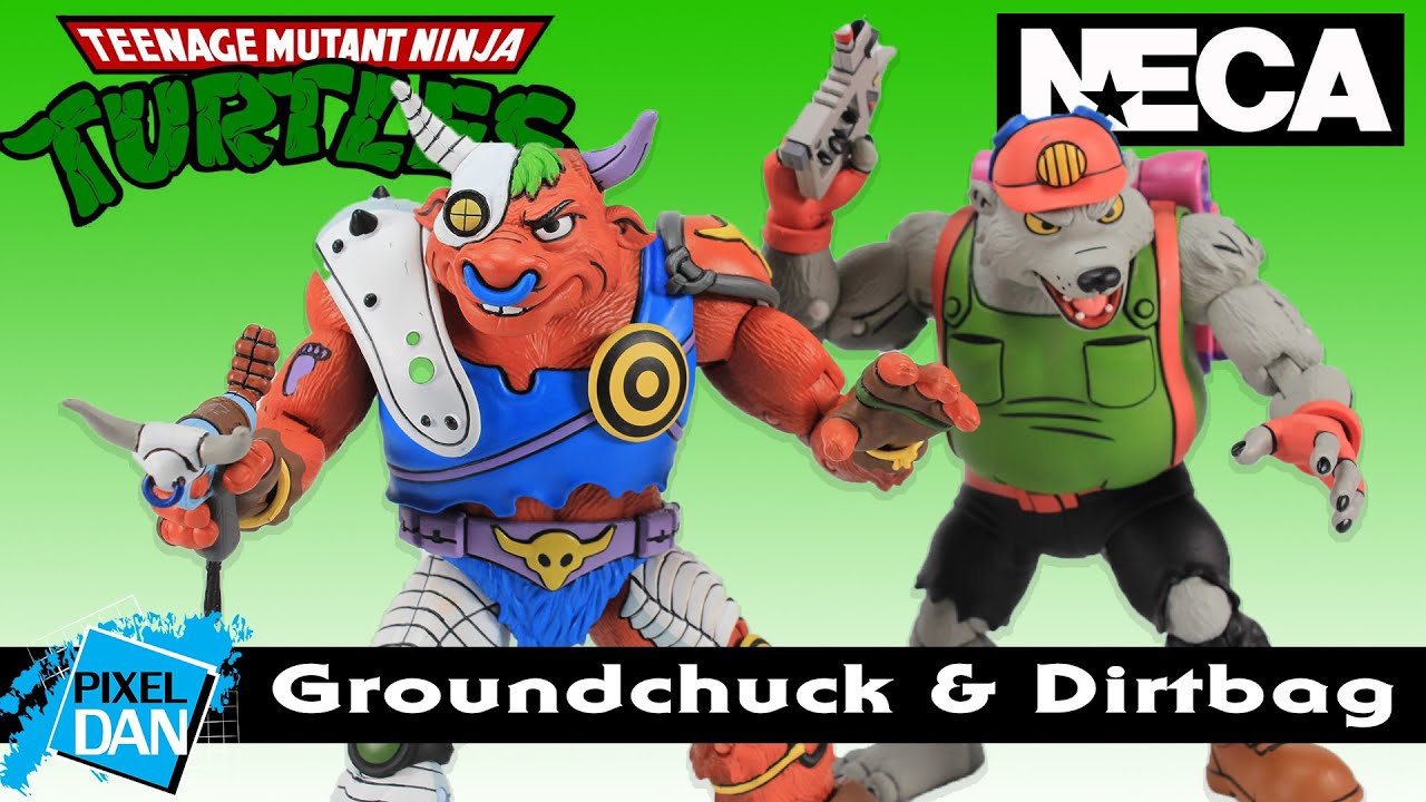 Dirtbag & Groundchuck NECA Toys Action Figures Review | Teenage