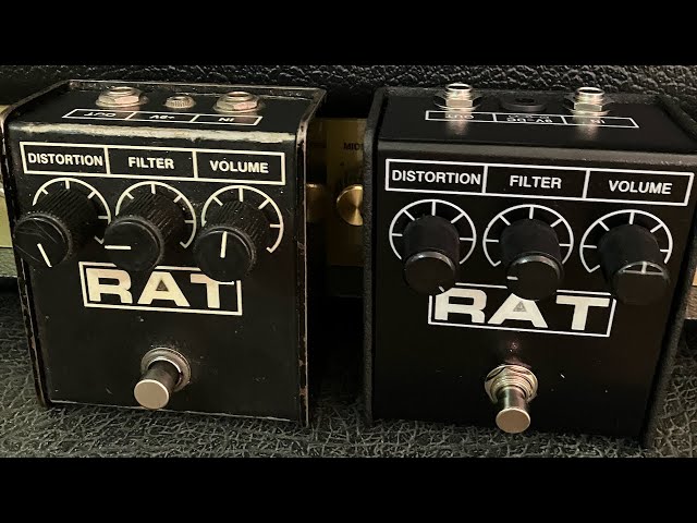 ProCo RAT2 (USA 1980s) vs modern RAT2 into a Marshall 1987x - YouTube
