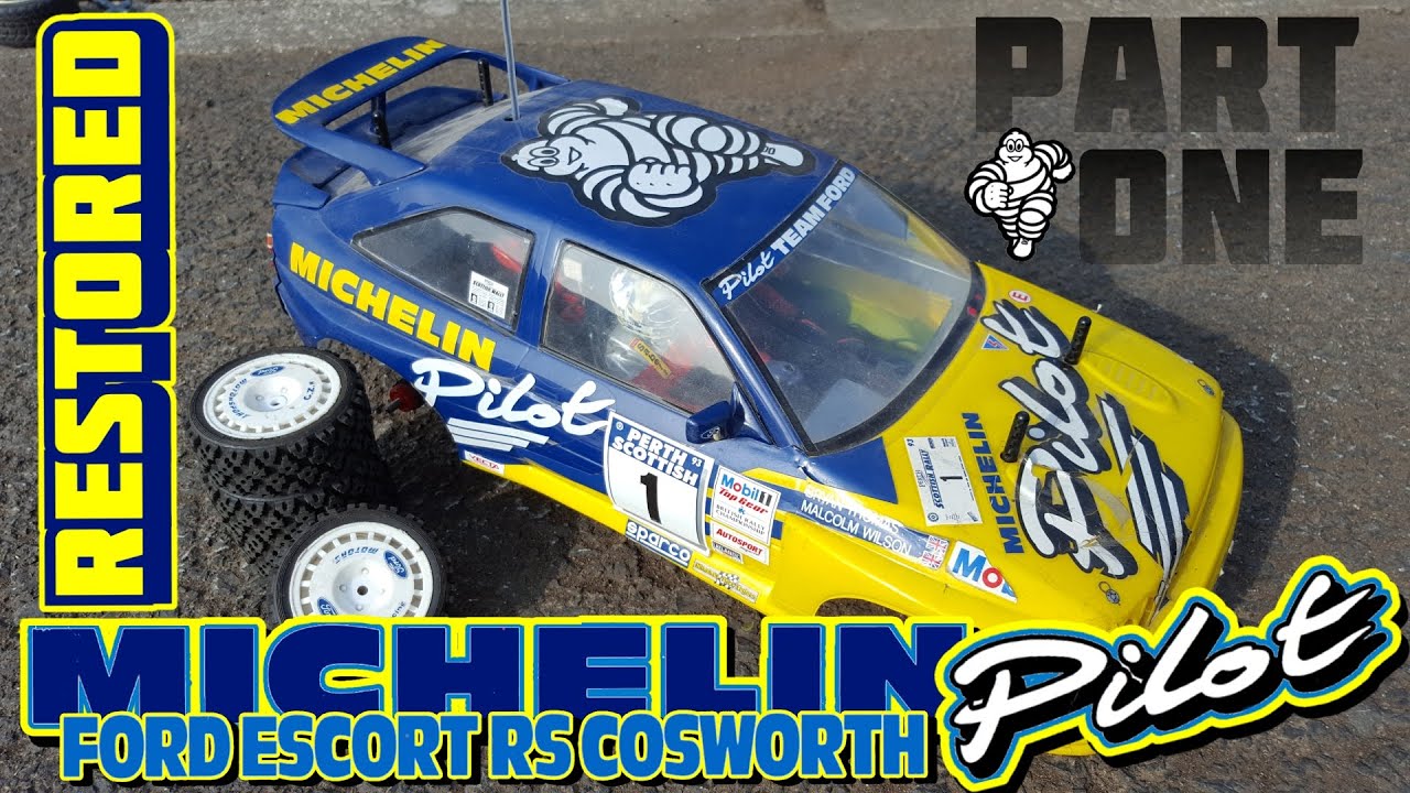 Restored of Destroyed Tamiya Ford Escort Michelin pilot TA02 1/10