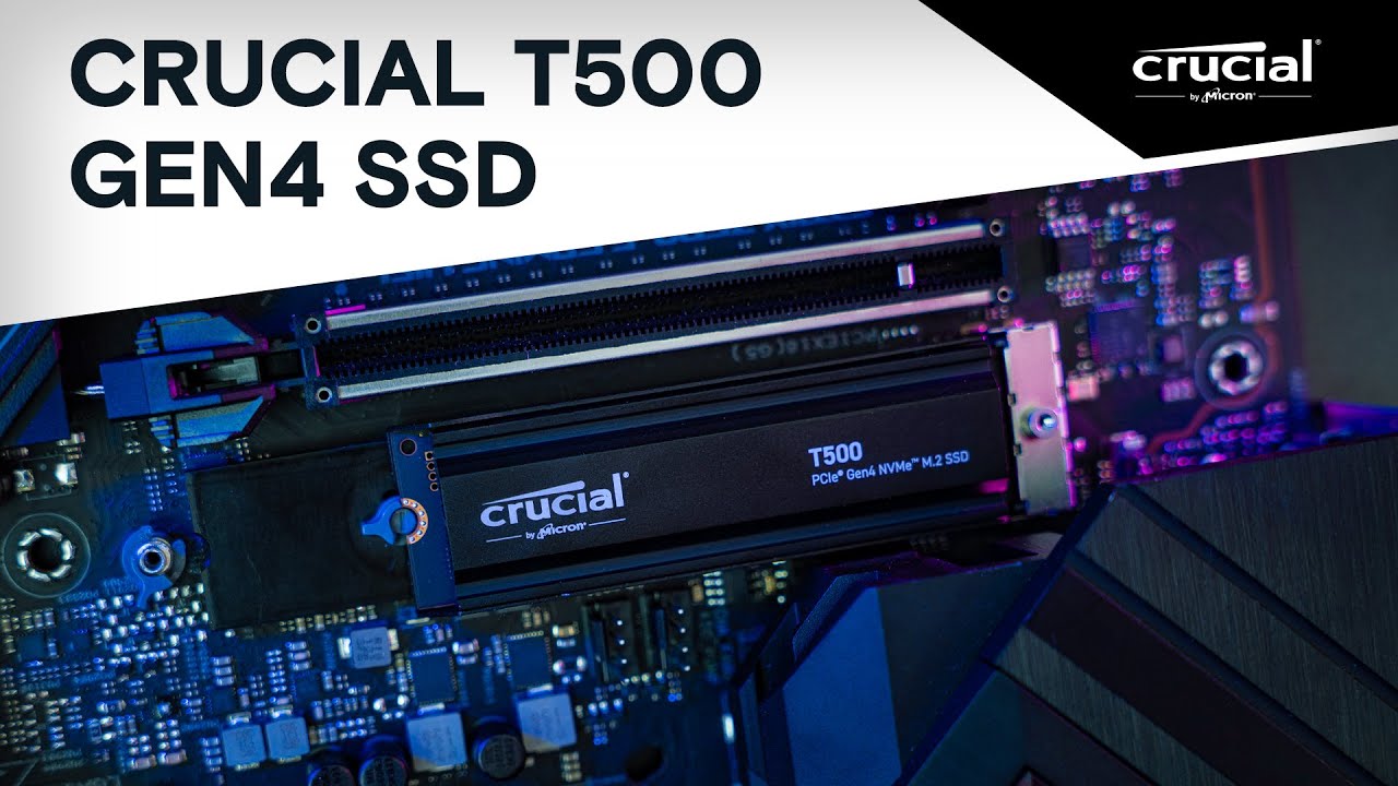 Crucial T500 1TB Gen4 NVMe M.2 Internal Gaming SSD, Up to 7300MB/s