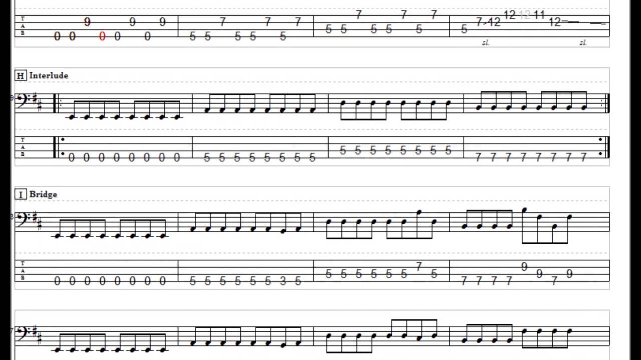 back number スーパースターになったら ベースTAB譜 - YouTube