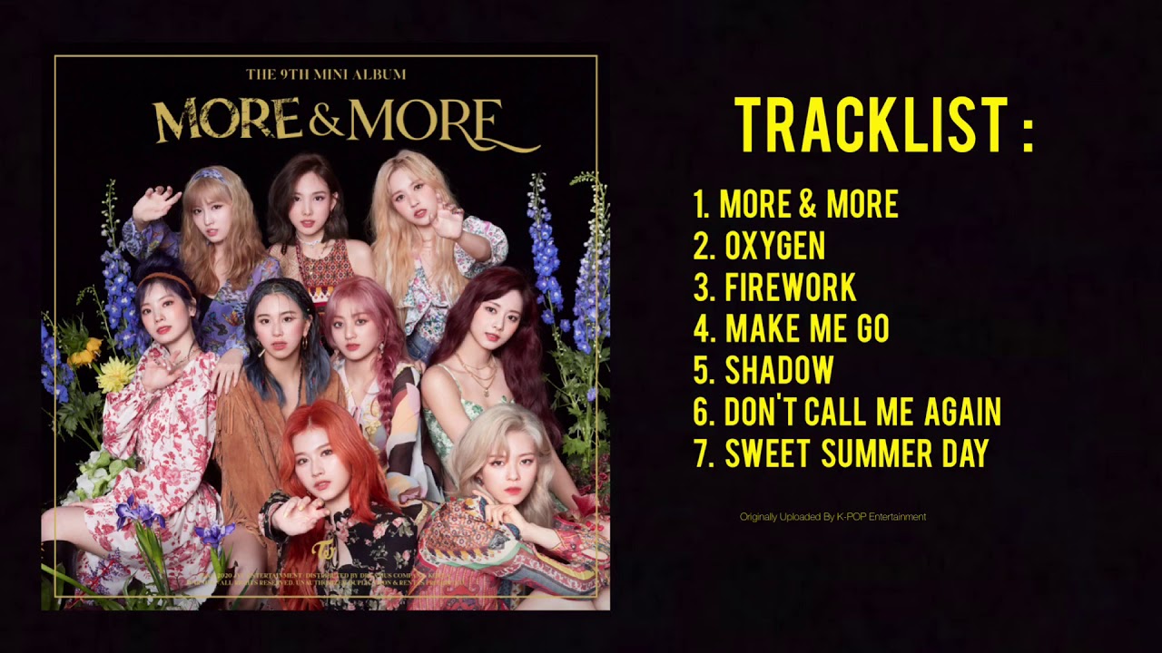 Full Album] TWICE - 'MORE & MORE' | The 9th Mini Album — TRACKLIST
