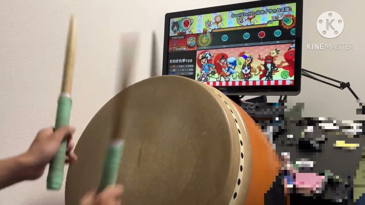 HIDtaiko rp2040接続器 テストプレイ #太鼓の達人 #おうち太鼓