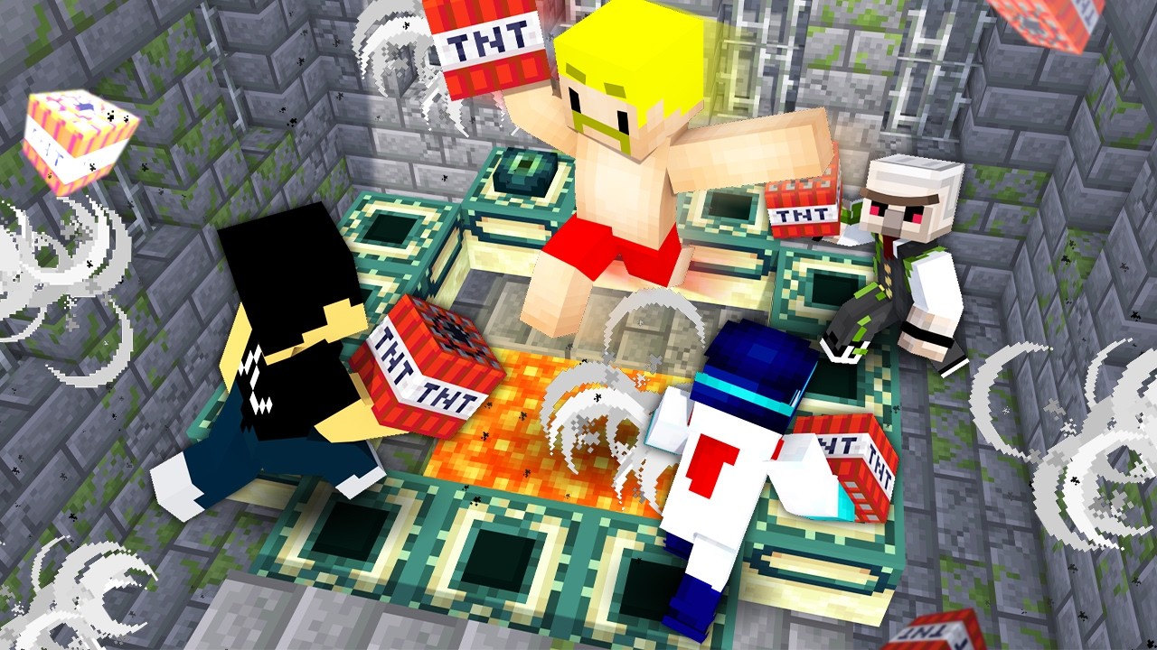 The world of unlimited TNT throwing was too crazy lol - YouTube