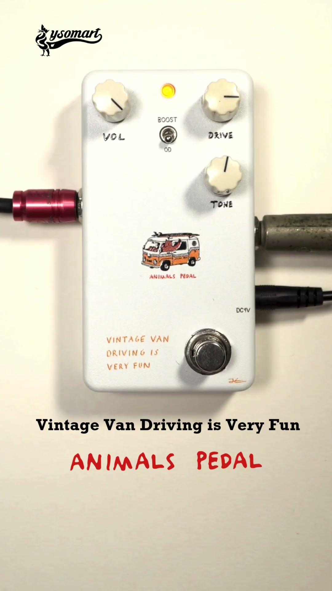Animals Pedal Vintage Van Driving is Very Fun｜be unique #效果器