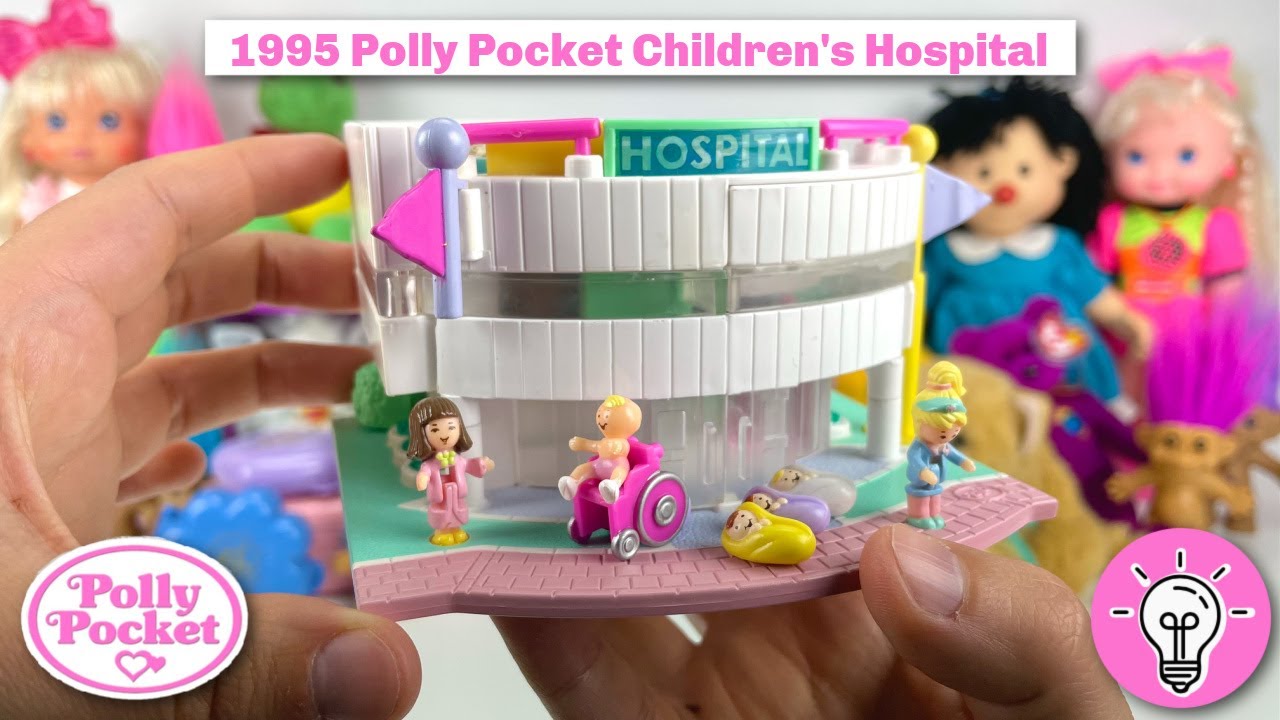Vintage 1995 Light Up Polly Pocket Children's Hospital Pollyville
