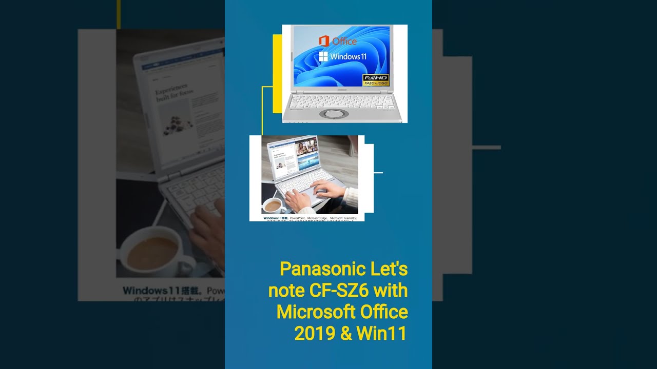 Ultralight Panasonic Let's Note CF-SZ6 - YouTube