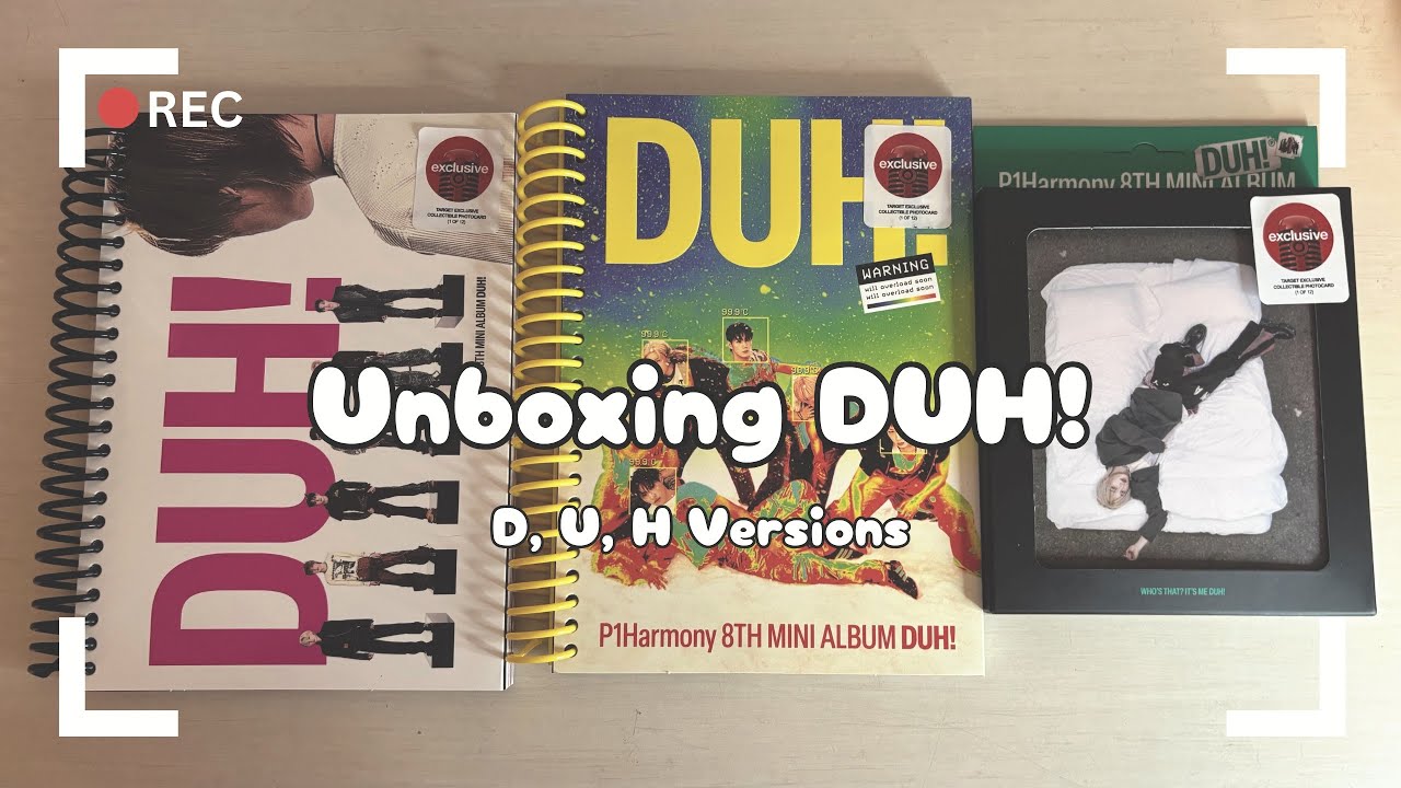 ♡Unboxing P1Harmonys 8th Mini Album DUH!♡D, U, & H Versions