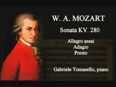 MOZART Sonata K 280 モーツァルト ピアノソナタ第2番 Gabriele