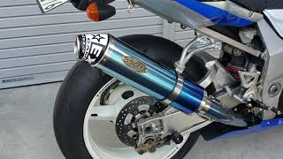 GSX-R1000 スリップオン マフラー、outex、アウテックス