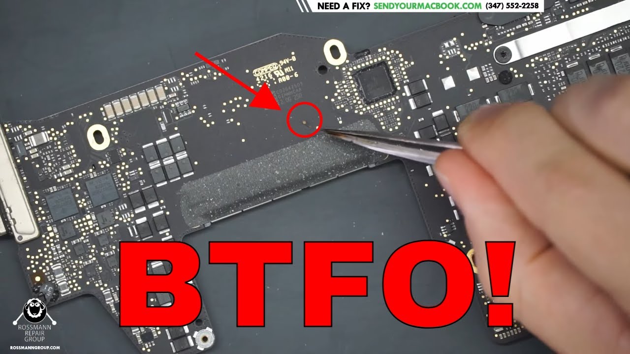 A1708 Macbook Pro no power; CPU buck converter issue, let's fix