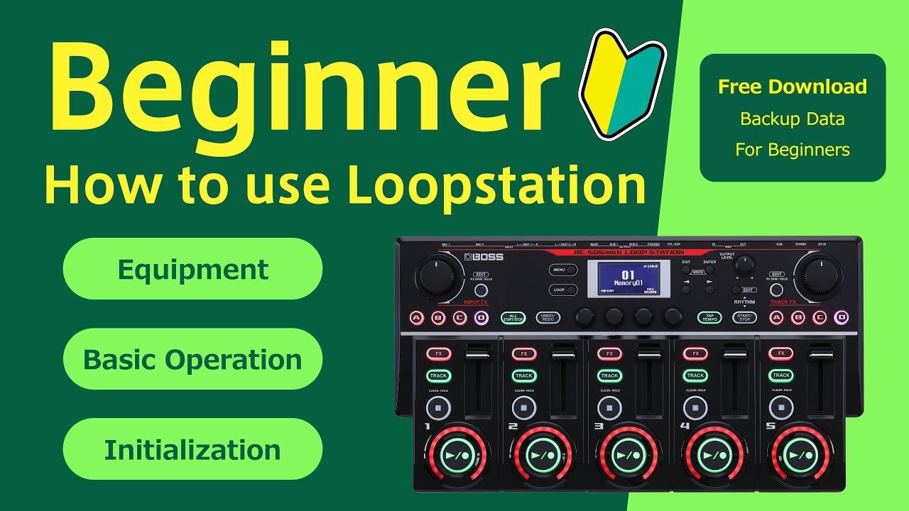 RC-505 MKII Tutorial】How to play a loop station for beginners