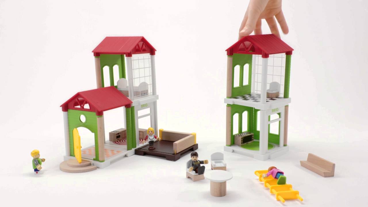 BRIO World - 33941 Village Family Home Playset - YouTube
