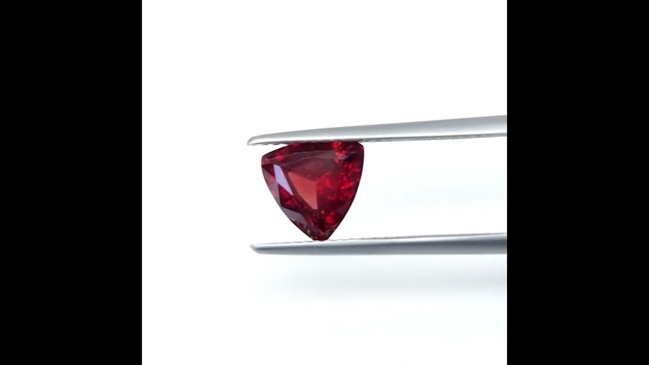 1.762 ct Ruby Orange Red Natural No Heat Trillion RUB 0033