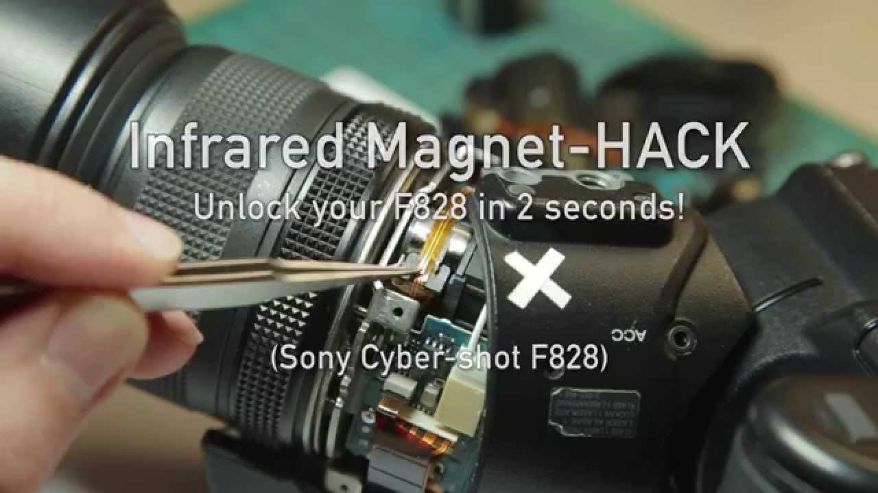 Sony Cybershot F828 Magnet Infrared Hack in 2 seconds! - YouTube