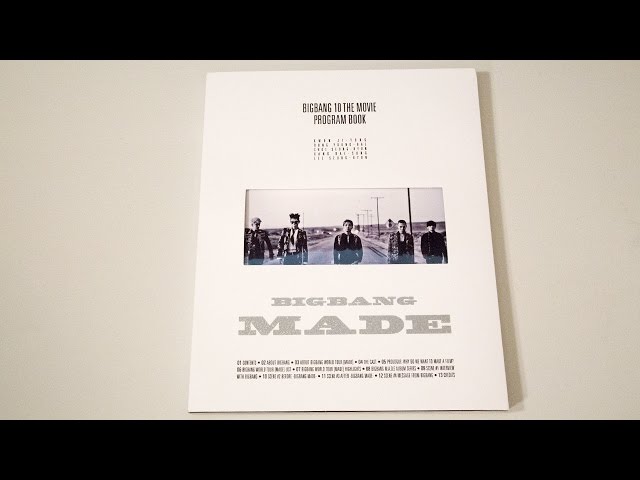 Unboxing | Big Bang 10 The Movie Program Book (MADE) - YouTube