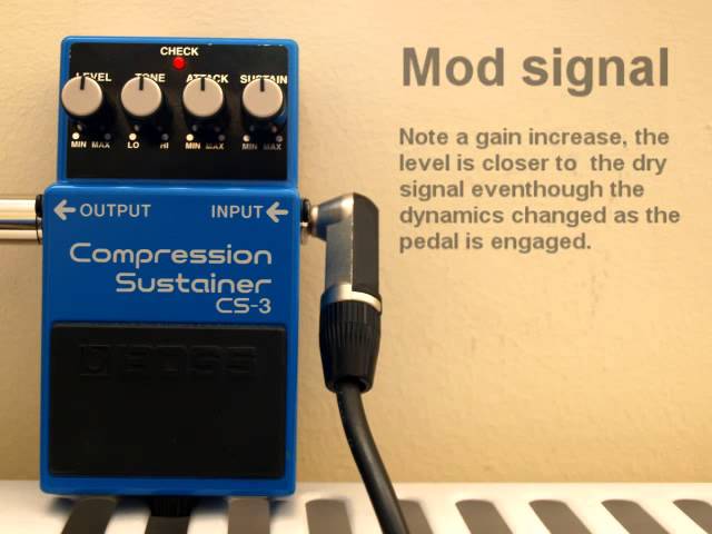 BOSS CS-3 compressor mod results - YouTube