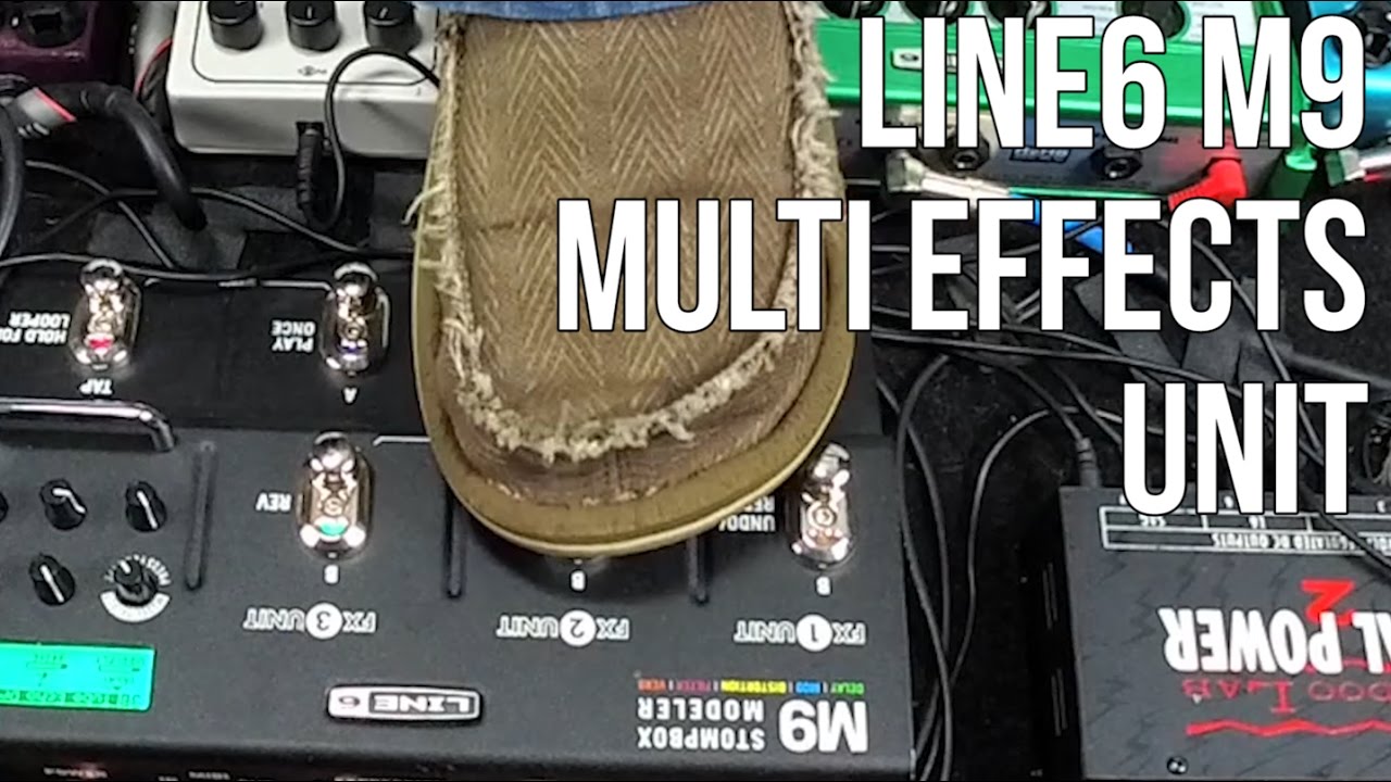Guitar Gear Videos - Line6 M9 Demo multi effects unit for guitar