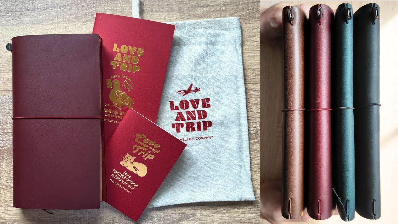 Red Traveler's Notebook 📕 Love and Trip ♥️ unboxing & colour
