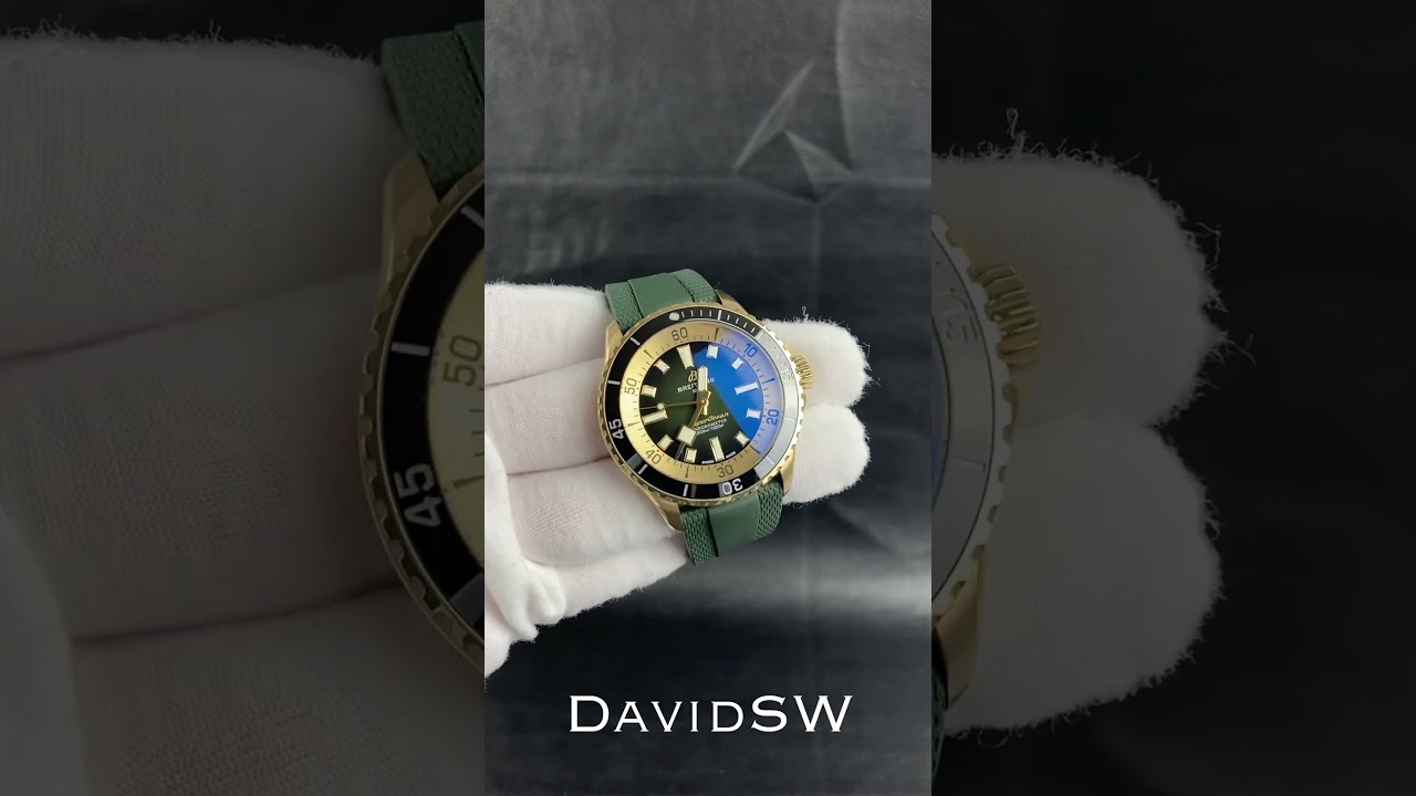 Breitling N17375 Superocean Automatic 42mm Bronze with Green Dial