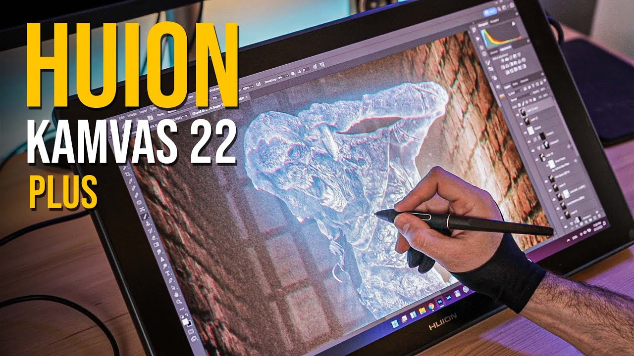 Huion Kamvas 22 Plus - Display Tablet Review - YouTube