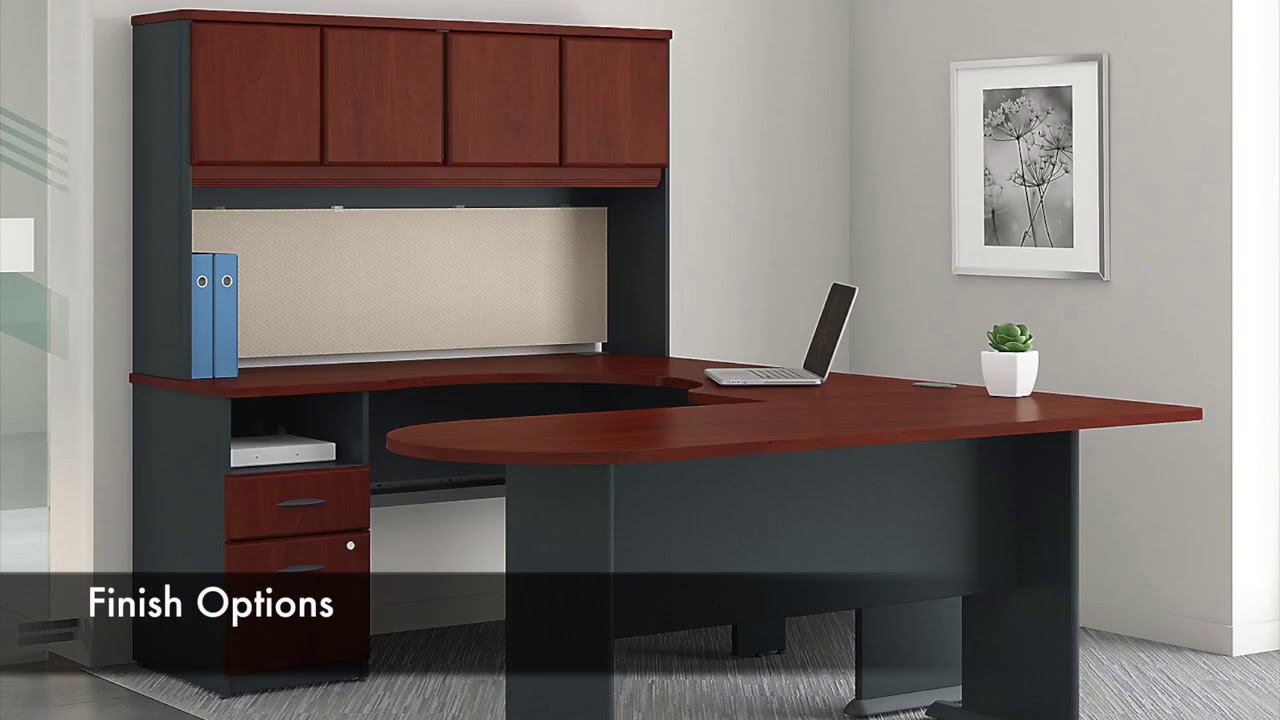 Series A Natural Cherry 72 Inch Desk from Bush (WC57472) | Coleman