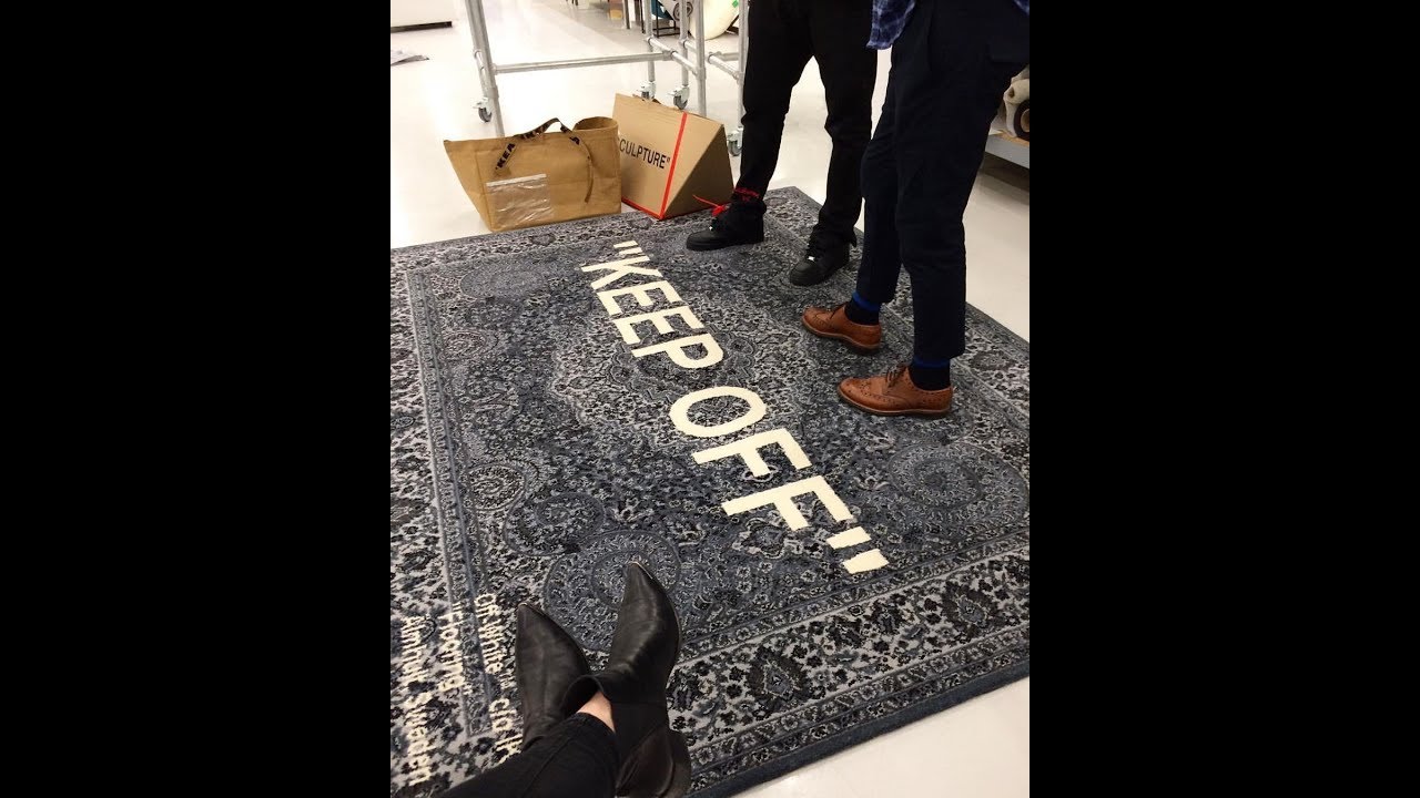 Virgil Abloh Visits Ikea and Reveals Off White Collaborative Rug