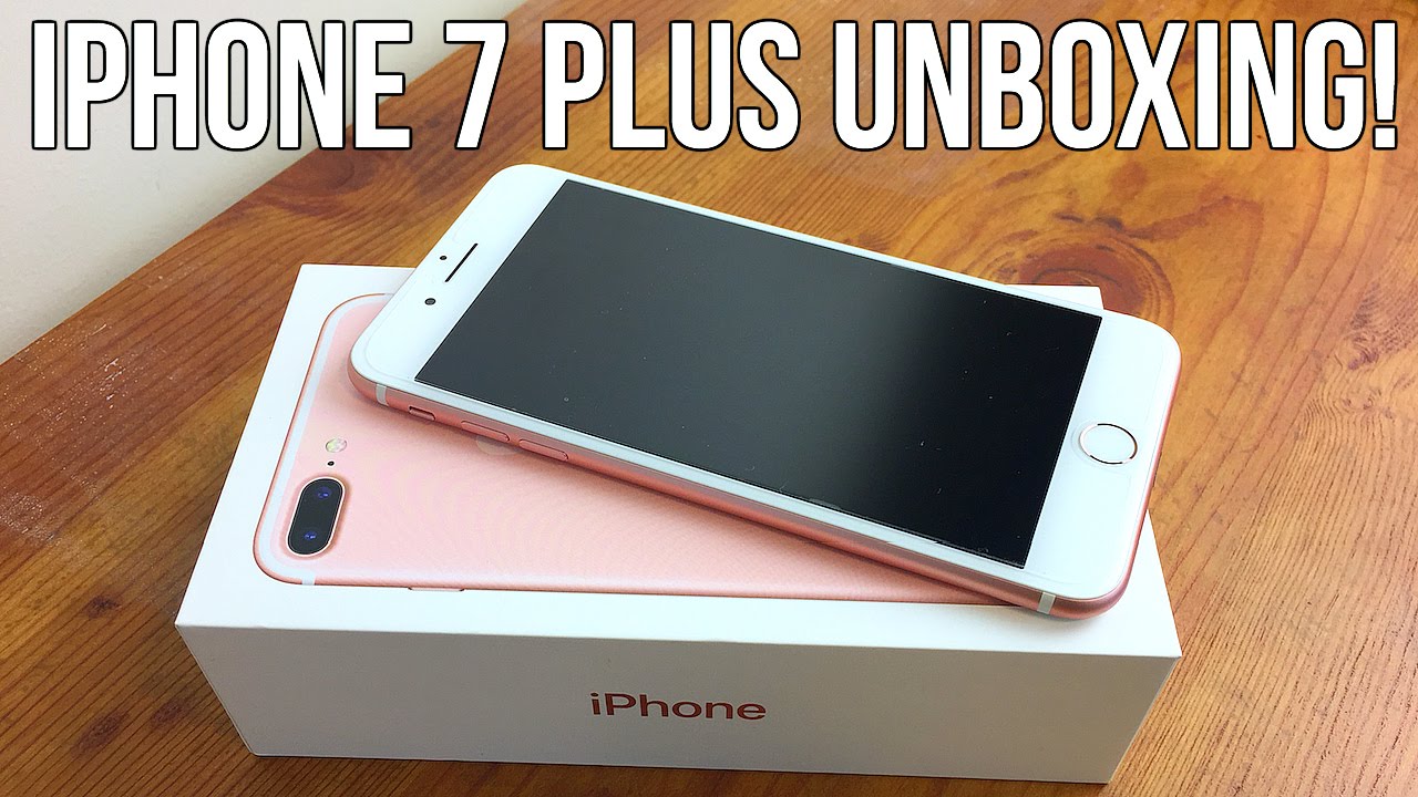 Unboxing iPhone 7 Plus | Rose Gold 256GB - YouTube