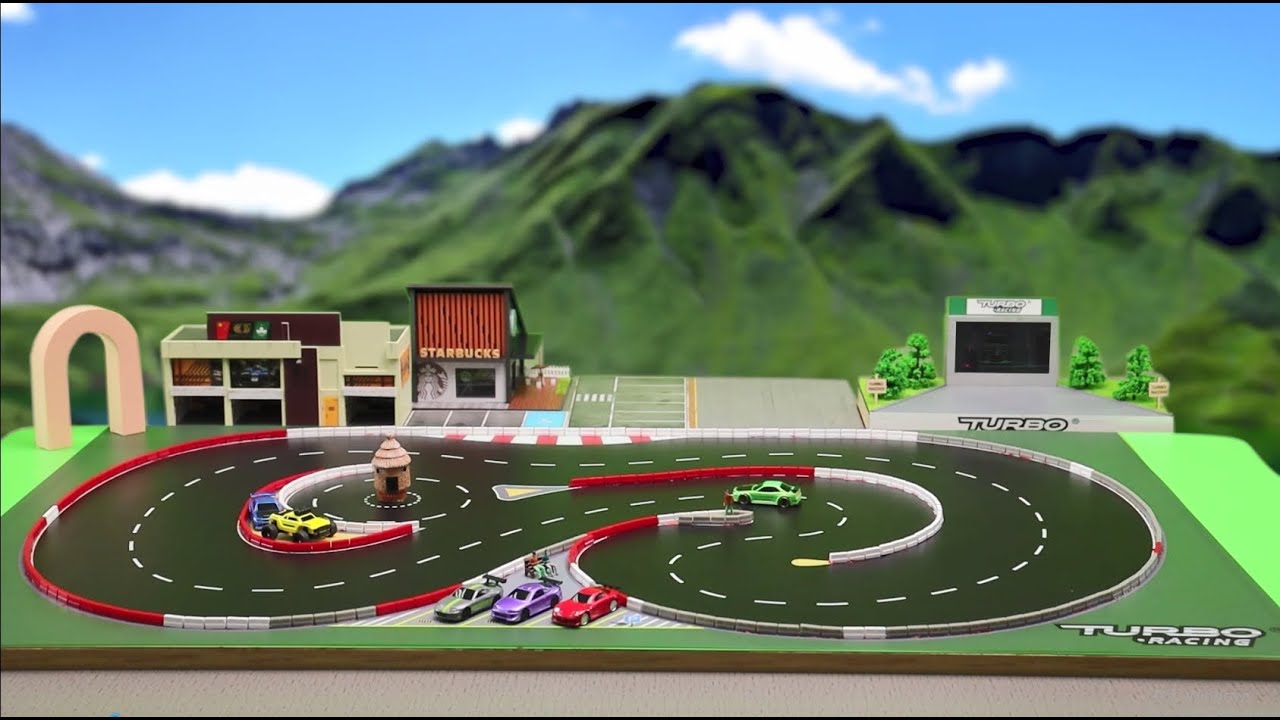 1/76 C64 Blue Drift Car［ 1/76スケール C64ブルー ドリフトカー