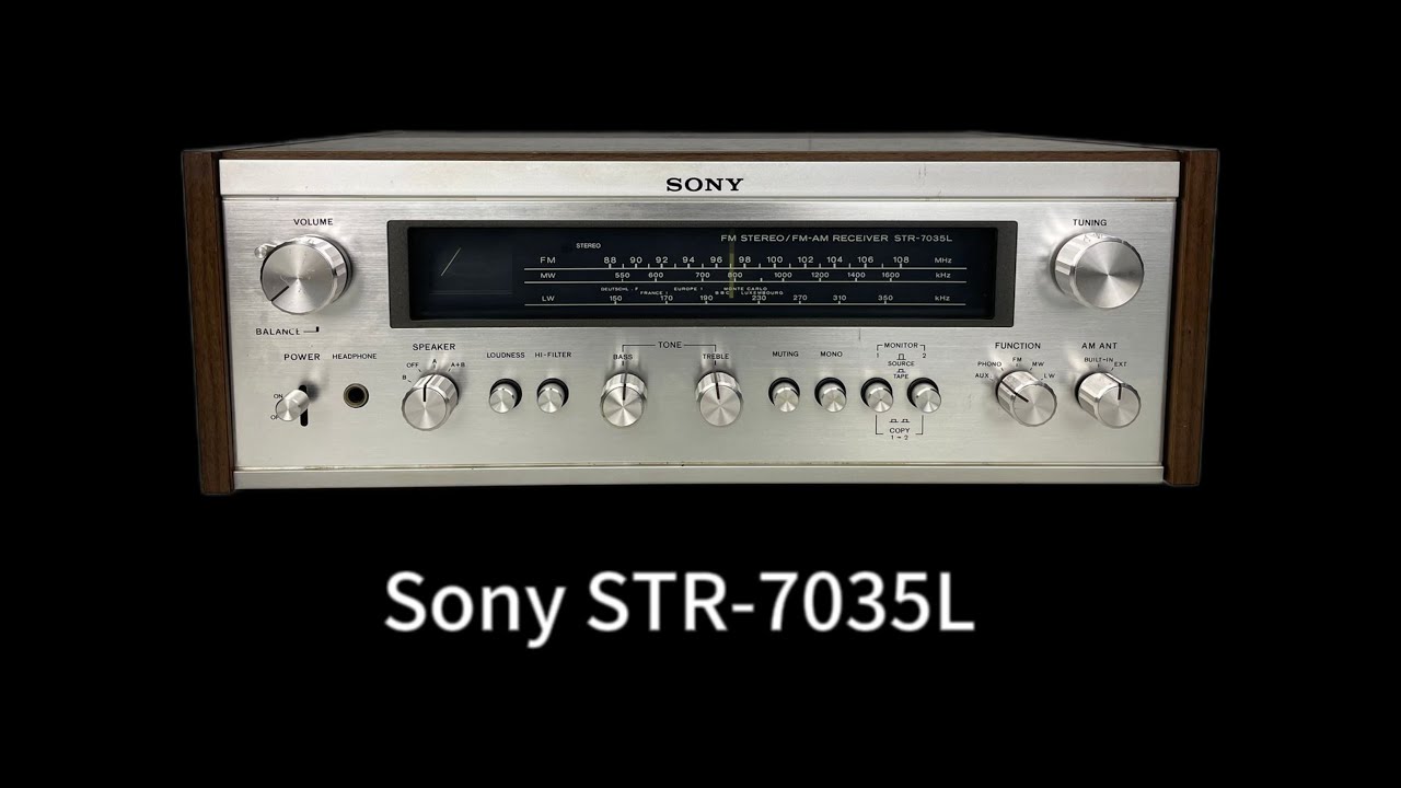 Sony STR-7035L FM-AM Stereo Receiver - YouTube