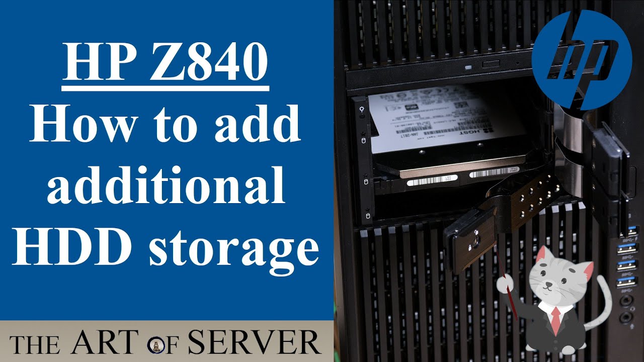 HP Z840 How to add additional HDD storage bays (also works for