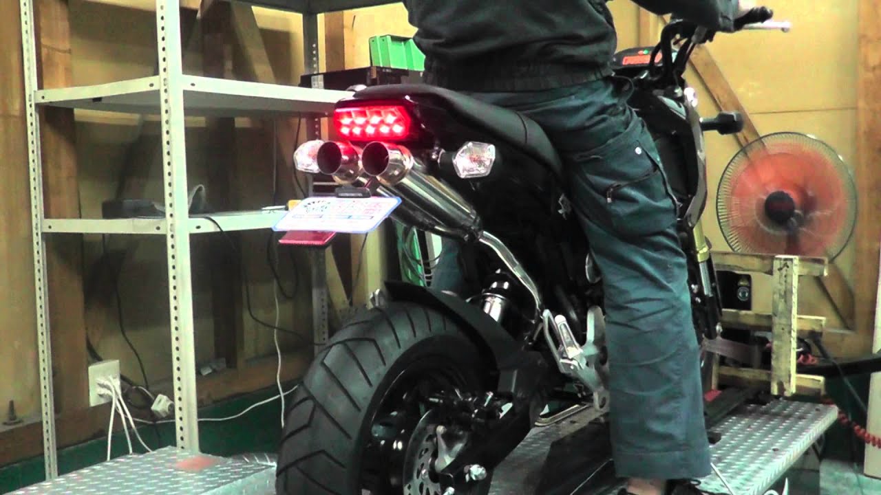 WirusWin】ホンダ 【1型】グロム用アトミックツインマフラー（フル