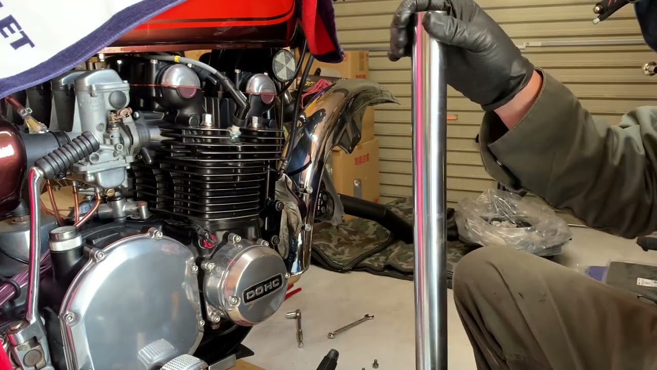 カワサキ KZ1000 フロントフォークオーバーホール(前編) - YouTube