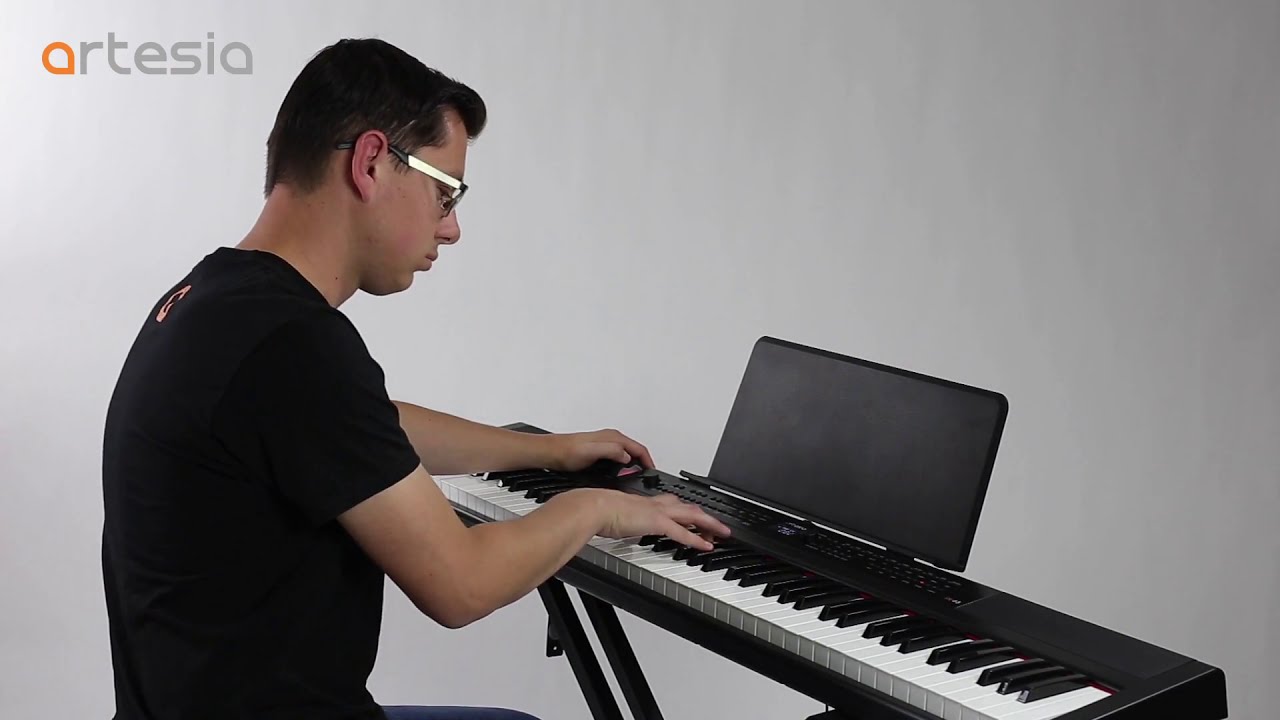 Artesia 】PE-88： 88鍵盤モバイルステージピアノ - YouTube