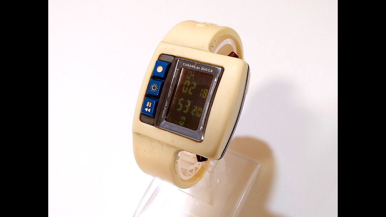 CABANE de ZUCCA by SEIKO W621-4000 Digital Watch - YouTube