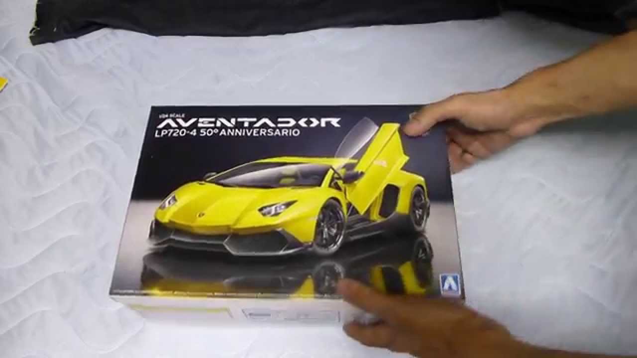 1/24アヴェンタドール LP 720-4 50°アニヴェルサリオ開封 アオシマ