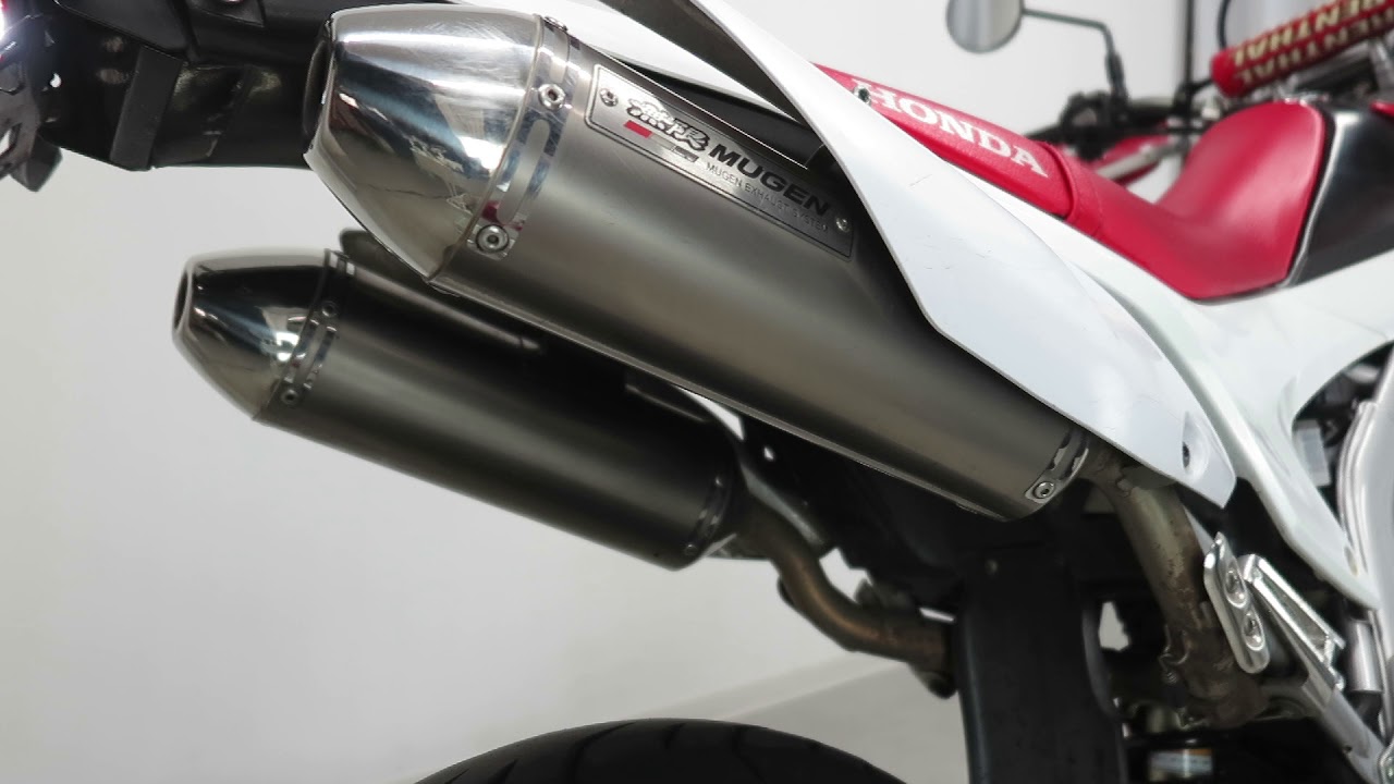 CRF250L MD38 無限 スリップオン マフラーサウンド - YouTube