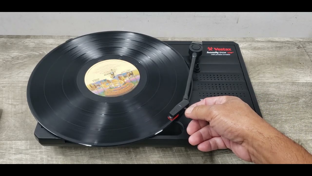 Vintage Vestax Handy Trax USB Portable Professional DJ Turntable