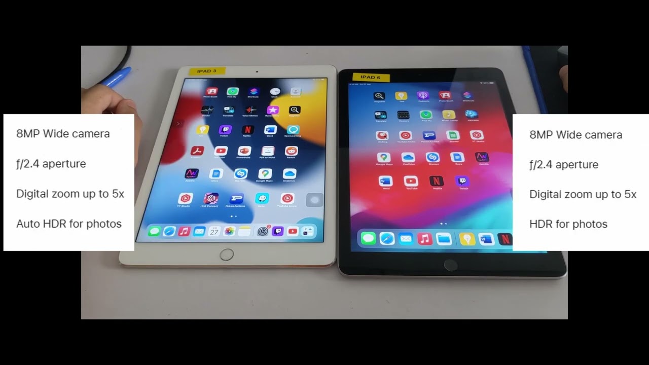 iPad Air 2 vs 2017 5th Gen Comparison - YouTube