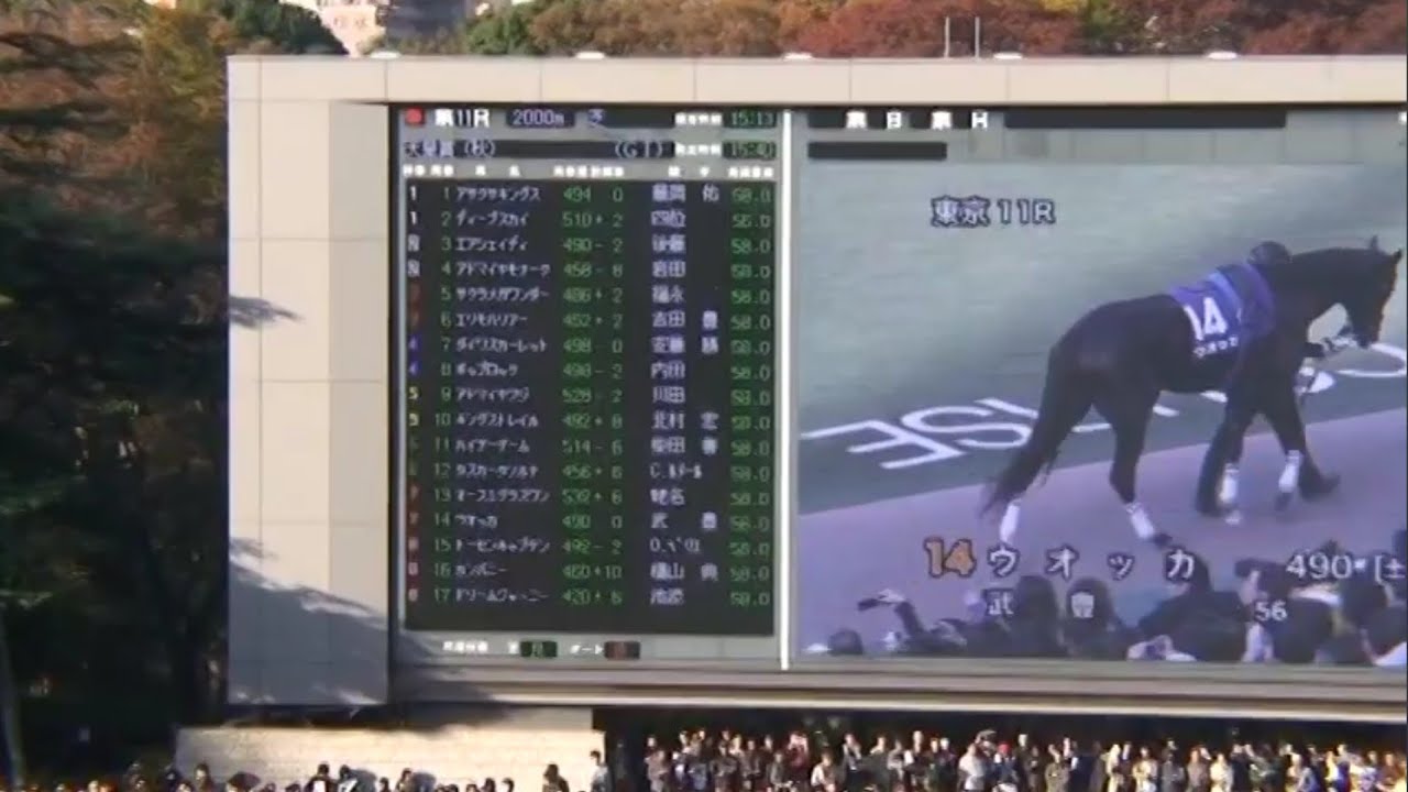 ウオッカ号vsダイワスカーレット号・天皇賞（秋）のパドック