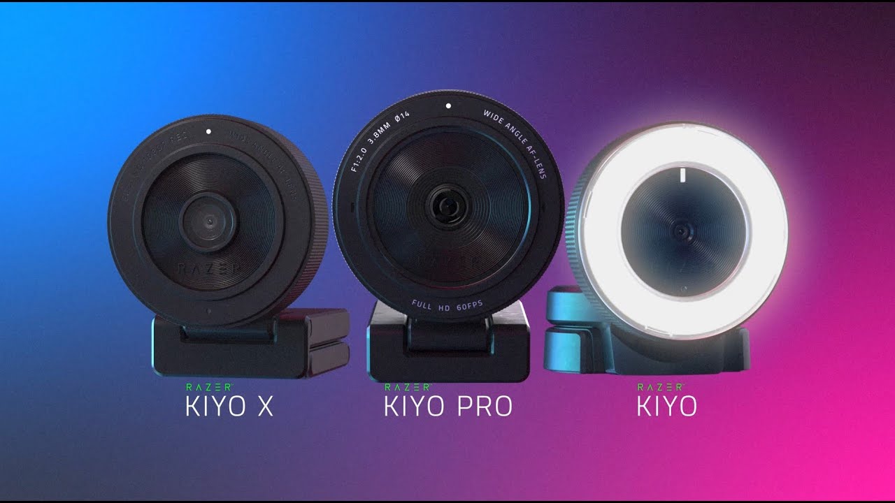 1080p Streaming Webcam with Adaptive Light Sensor - RAZER KIYO PRO
